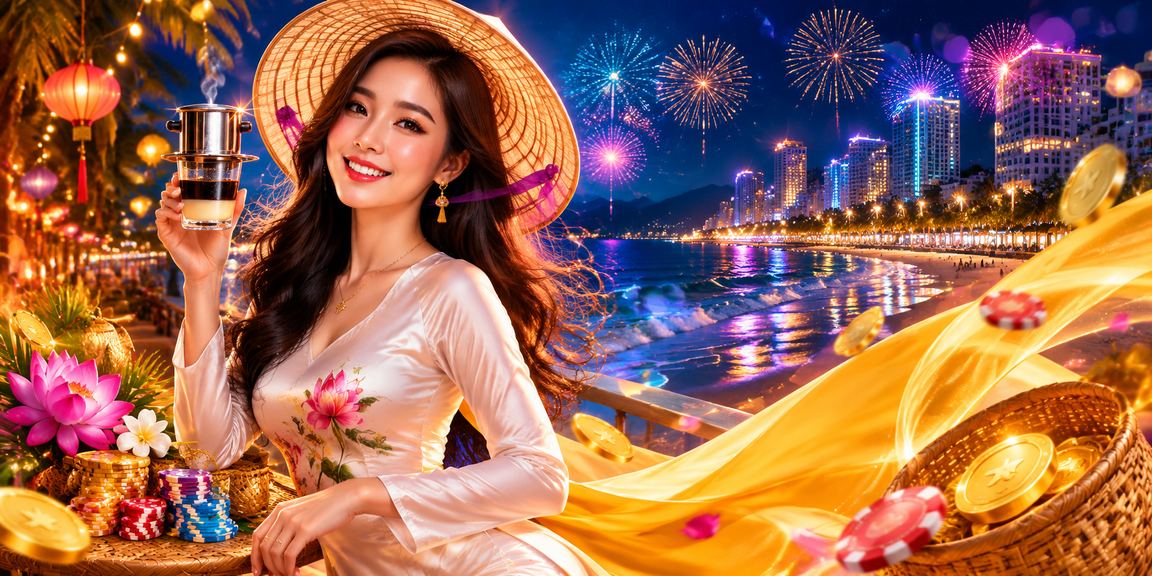 Người dùng tại Nha Trang trải nghiệm ứng dụng casino trên điện thoại bên bờ biển